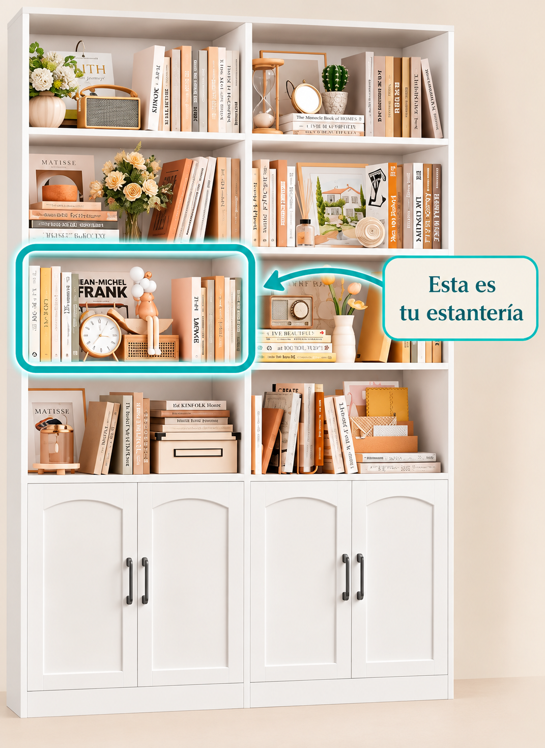 Estantería correspondiente al espacio grande